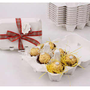 6个纸浆鸡蛋面膜[300个/大箱子] 鸡蛋盒